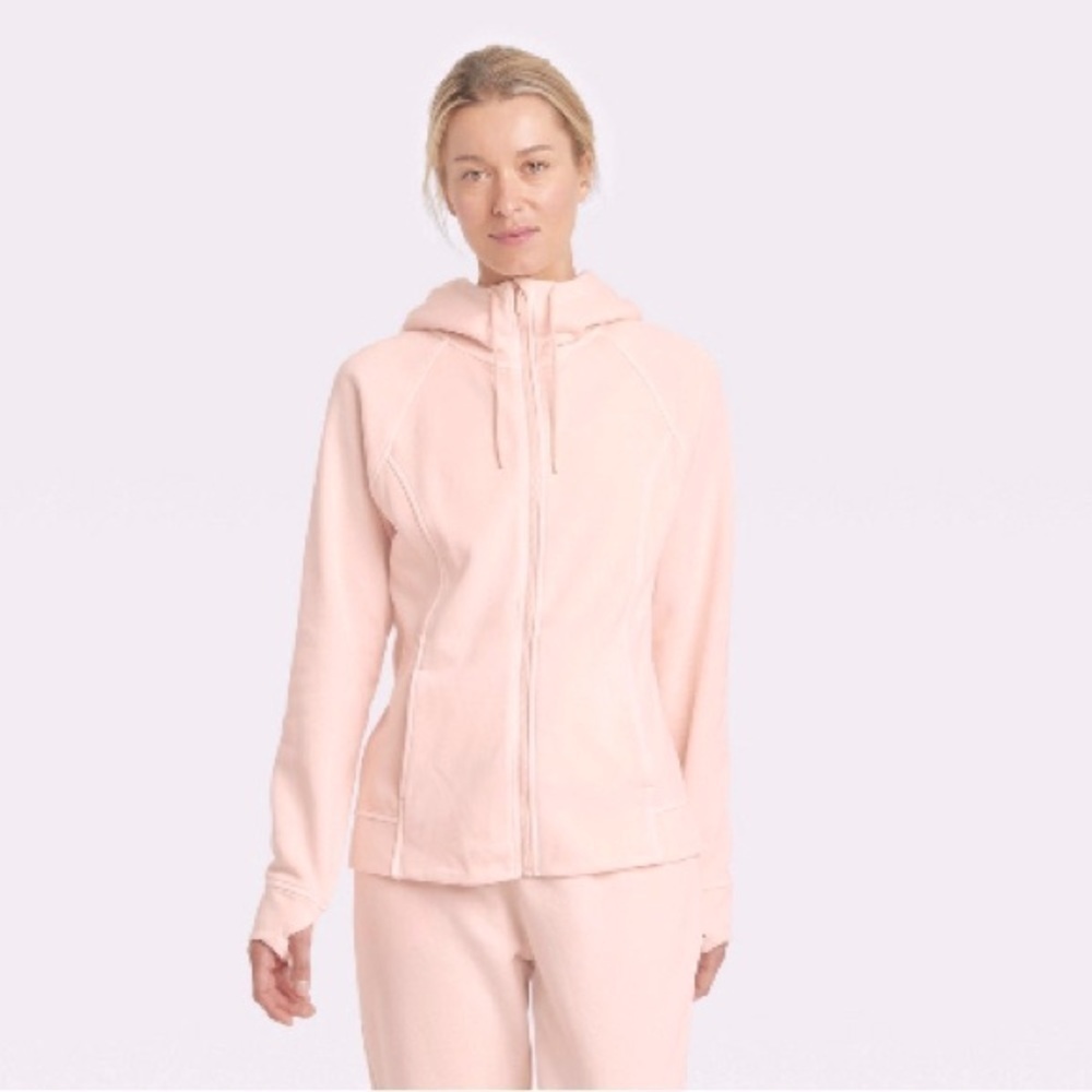 Women' Fleece Full Zip Hooded Jacket - All In Motion